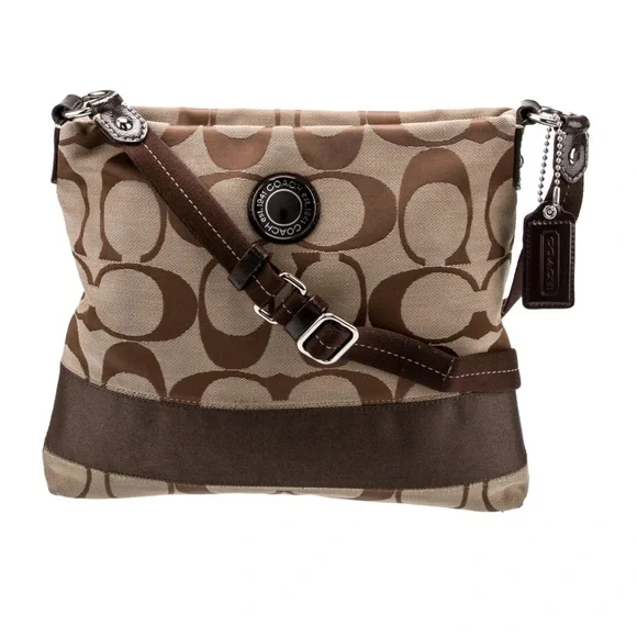 Coach Tan and Brown Crossbody Bag - Picture 2 of 8